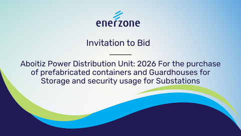 Invitation To Bid: Aboitiz Power Distribution Unit: 2026 For the purchase of prefabricated containers and Guardhouses for Storage and security usage for substations