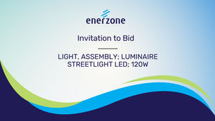 Invitation To Bid: LIGHT, ASSEMBLY; LUMINAIRESTREETLIGHT LED; 120W