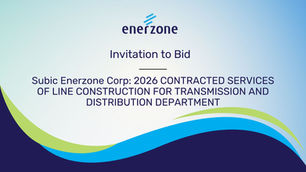 Invitation To Bid: Contracted Services of Line Construction For Transmission and Distribution Department